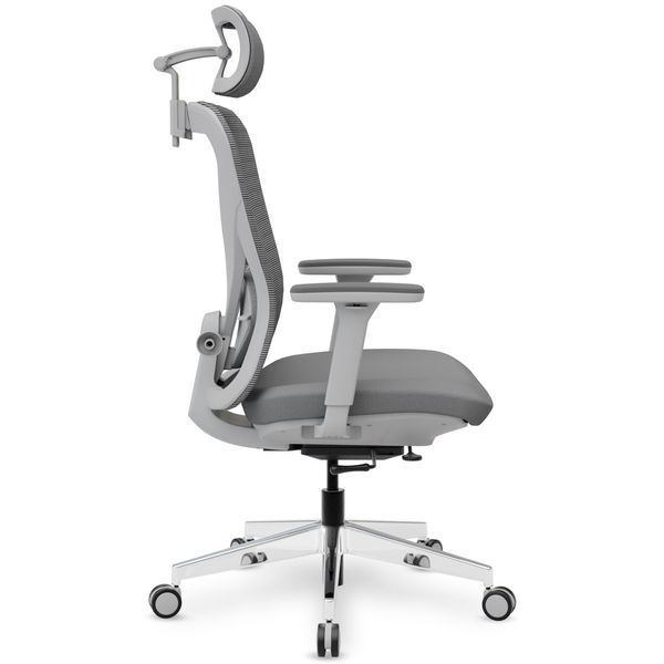 Крісло Mealux Q1 Air Fabric Grey Сітка-Тканина Сіра 600105 HF-Q1 F/G фото
