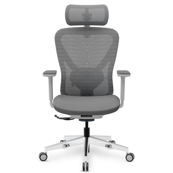 Крісло Mealux Q1 Air Fabric Grey Сітка-Тканина Сіра 600105 HF-Q1 F/G фото