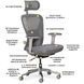 Крісло Mealux Q1 Air Fabric Grey Сітка-Тканина Сіра 600105 HF-Q1 F/G фото 5