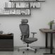 Крісло Mealux Q1 Air Fabric Grey Сітка-Тканина Сіра 600105 HF-Q1 F/G фото 3