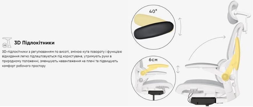 Крісло Mealux S202 Air Grey Сітка Сіра 600126 HF-S202 M/G  фото