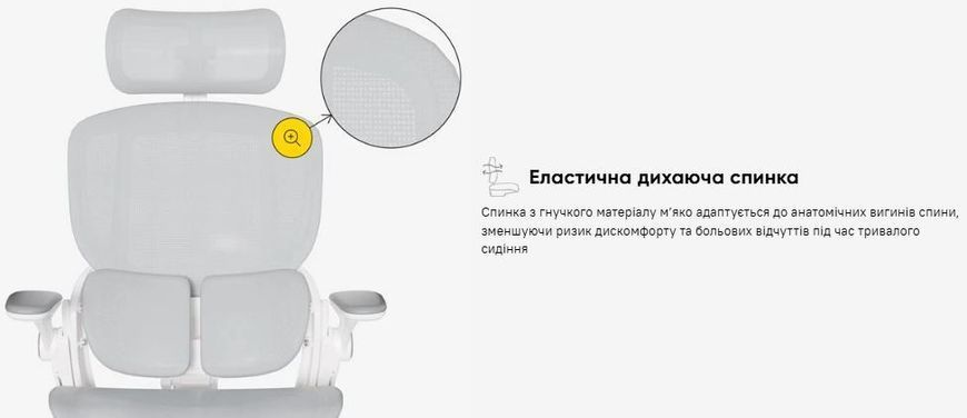 Крісло Mealux S202 Air Grey Сітка Сіра 600126 HF-S202 M/G  фото