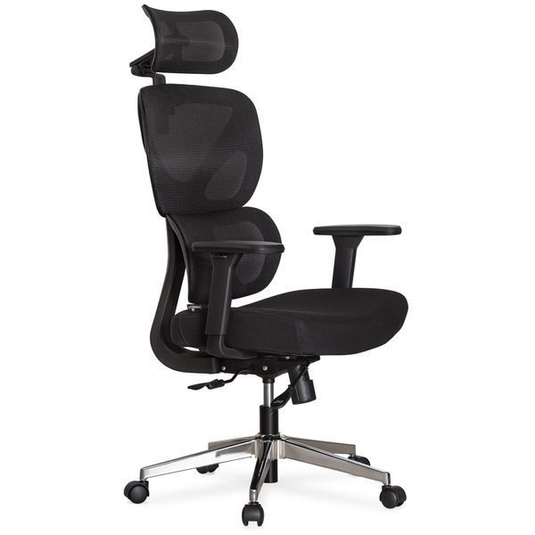 Крісло Mealux D1 Air Fabric Black Сітка-Тканина Чорна 600108 HF-D1 F/B фото Крісло Mealux D1 Air Fabric Black Сітка-Тканина Чорна 600108 HF-D1 F/B фото