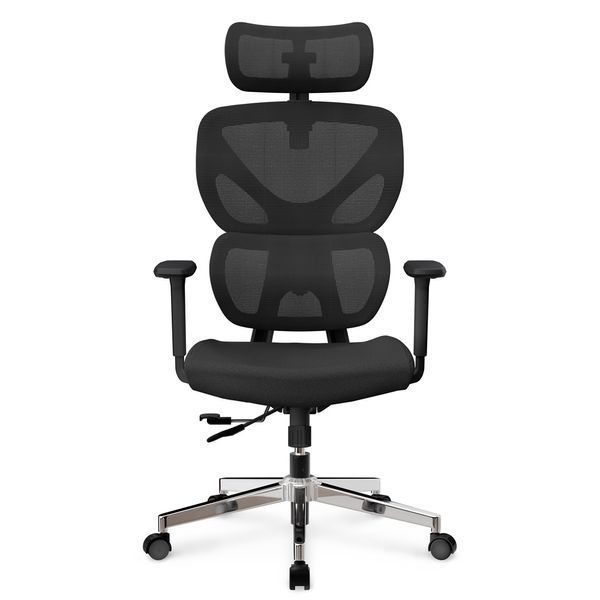 Крісло Mealux D1 Air Fabric Black Сітка-Тканина Чорна 600108 HF-D1 F/B фото Крісло Mealux D1 Air Fabric Black Сітка-Тканина Чорна 600108 HF-D1 F/B фото