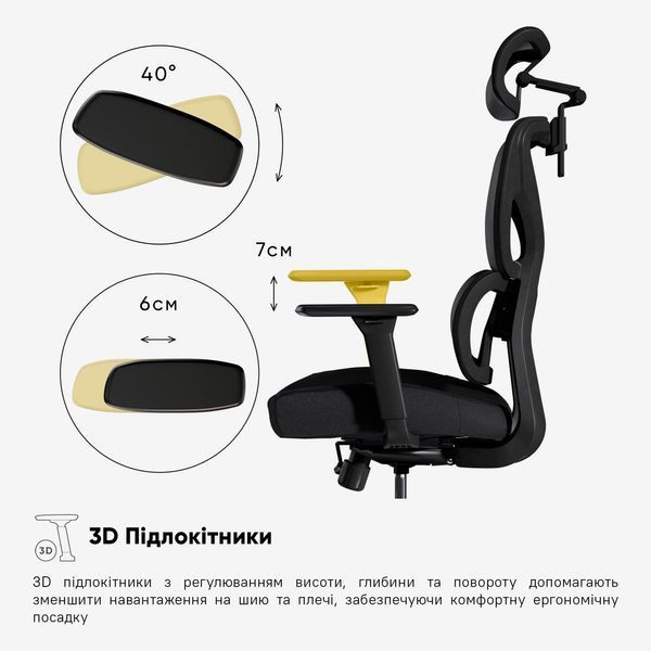 Крісло Mealux D1 Air Fabric Black Сітка-Тканина Чорна 600108 HF-D1 F/B фото Крісло Mealux D1 Air Fabric Black Сітка-Тканина Чорна 600108 HF-D1 F/B фото