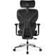Крісло Mealux D1 Air Fabric Black Сітка-Тканина Чорна 600108 HF-D1 F/B фото 11