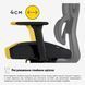 Крісло Mealux D1 Air Fabric Black Сітка-Тканина Чорна 600108 HF-D1 F/B фото 22