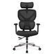 Крісло Mealux D1 Air Fabric Black Сітка-Тканина Чорна 600108 HF-D1 F/B фото 7