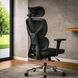 Крісло Mealux D1 Air Fabric Black Сітка-Тканина Чорна 600108 HF-D1 F/B фото 2