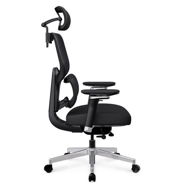 Крісло Mealux D2 Air Fabric Black Сітка-Тканина Чорна 600117 HF-D2 F/B фото