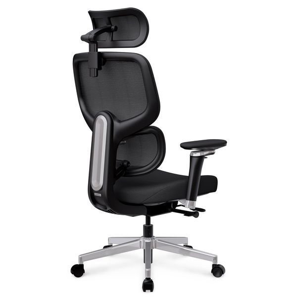 Крісло Mealux D2 Air Fabric Black Сітка-Тканина Чорна 600117 HF-D2 F/B фото