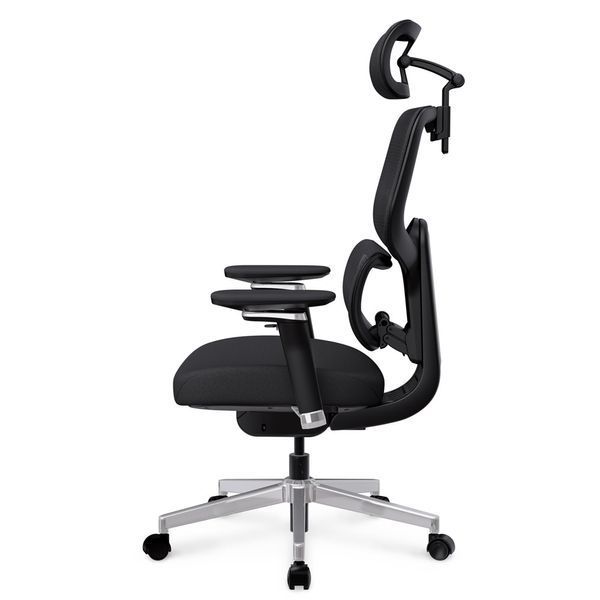 Крісло Mealux D2 Air Fabric Black Сітка-Тканина Чорна 600117 HF-D2 F/B фото