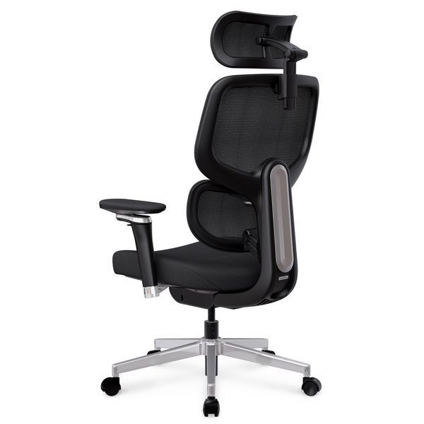 Крісло Mealux D2 Air Fabric Black Сітка-Тканина Чорна 600117 HF-D2 F/B фото