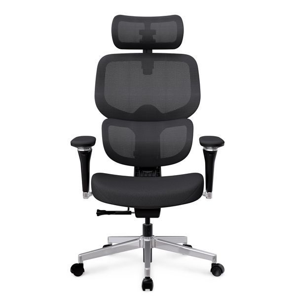 Крісло Mealux D2 Air Fabric Black Сітка-Тканина Чорна 600117 HF-D2 F/B фото