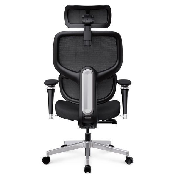 Крісло Mealux D2 Air Fabric Black Сітка-Тканина Чорна 600117 HF-D2 F/B фото