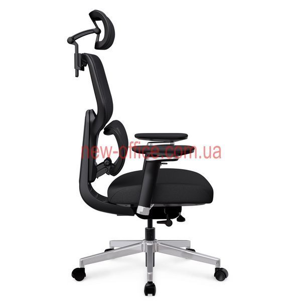 Крісло Mealux D2 Air Fabric Black Сітка-Тканина Чорна 600117 HF-D2 F/B фото