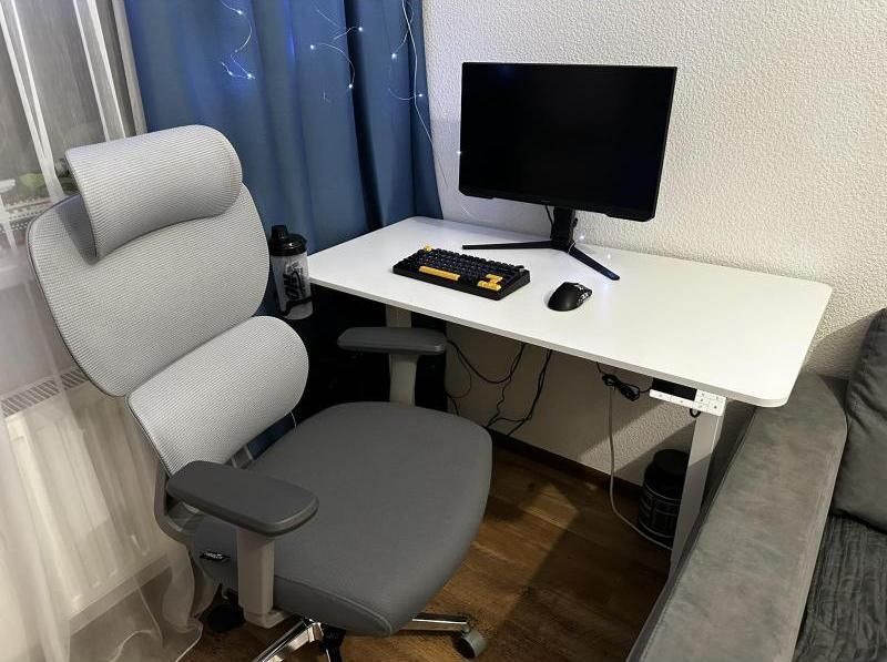 Стілз електрорегулюванням висоти Mealux PowerDesk Lite (1200*600) White 600200 EVO-201 Lite W/W фото
