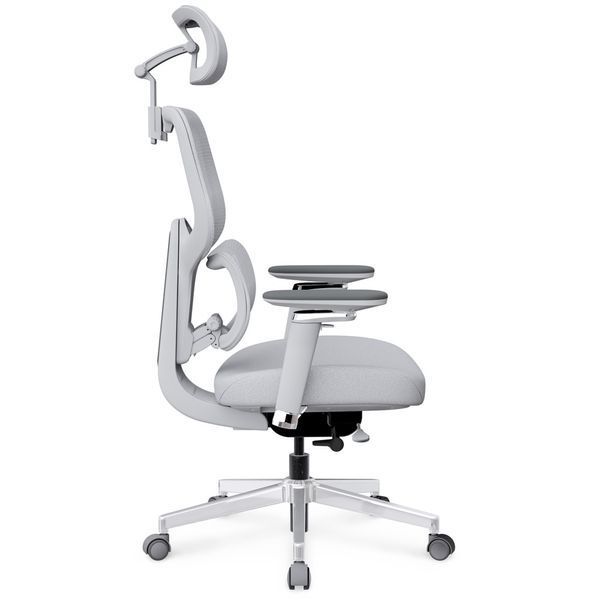 Крісло Mealux D2 Air Fabric Grey Сітка-Тканина Сіра 600118 HF-D2 F/G фото
