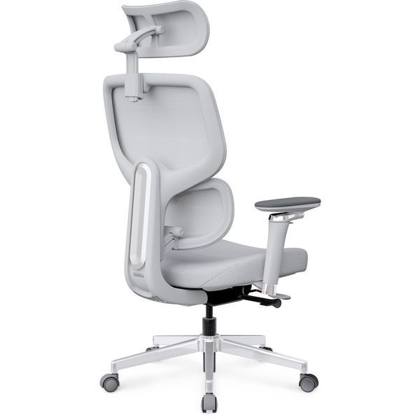 Крісло Mealux D2 Air Fabric Grey Сітка-Тканина Сіра 600118 HF-D2 F/G фото