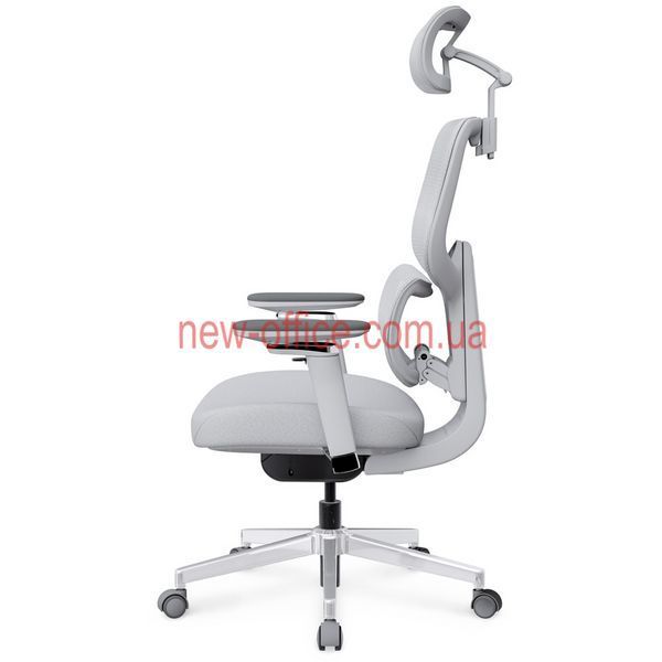 Крісло Mealux D2 Air Fabric Grey Сітка-Тканина Сіра 600118 HF-D2 F/G фото