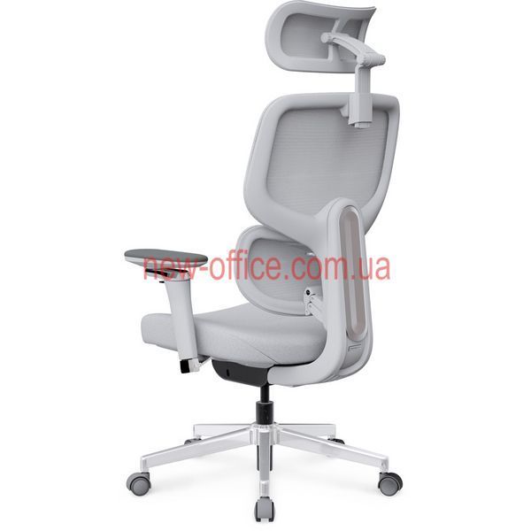 Крісло Mealux D2 Air Fabric Grey Сітка-Тканина Сіра 600118 HF-D2 F/G фото