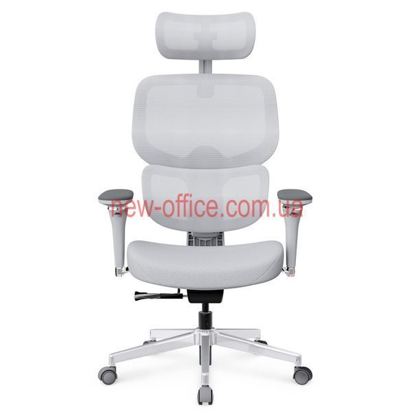 Крісло Mealux D2 Air Fabric Grey Сітка-Тканина Сіра 600118 HF-D2 F/G фото