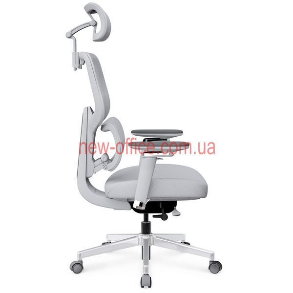 Крісло Mealux D2 Air Fabric Grey Сітка-Тканина Сіра 600118 HF-D2 F/G фото