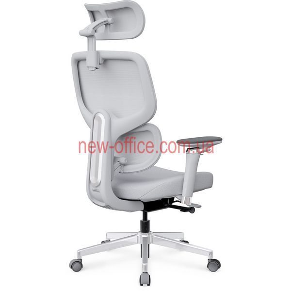 Крісло Mealux D2 Air Fabric Grey Сітка-Тканина Сіра 600118 HF-D2 F/G фото