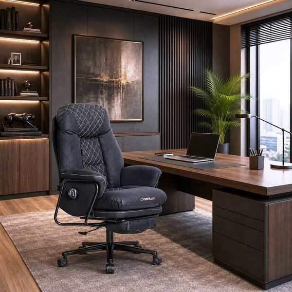 Крісло Cyberlux GM-16 Black Тканина Чорна 600119 GM-16 Black фото