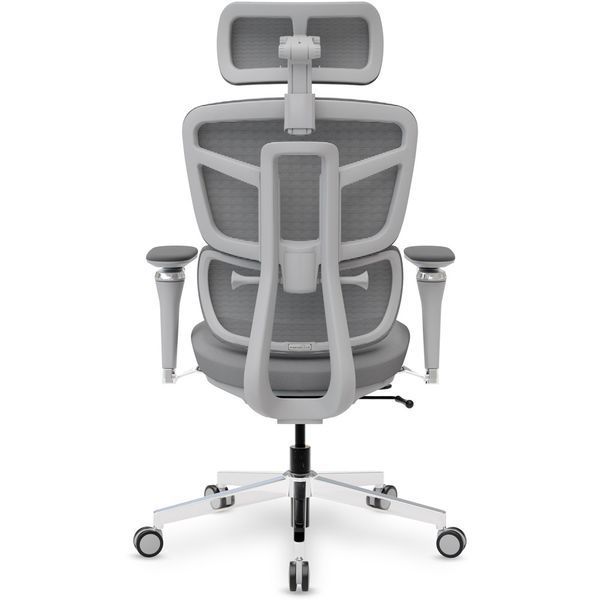 Крісло Mealux S4 Air Fabric Grey Сітка-Тканина Сіра 600128 HF-S4 F/G фото