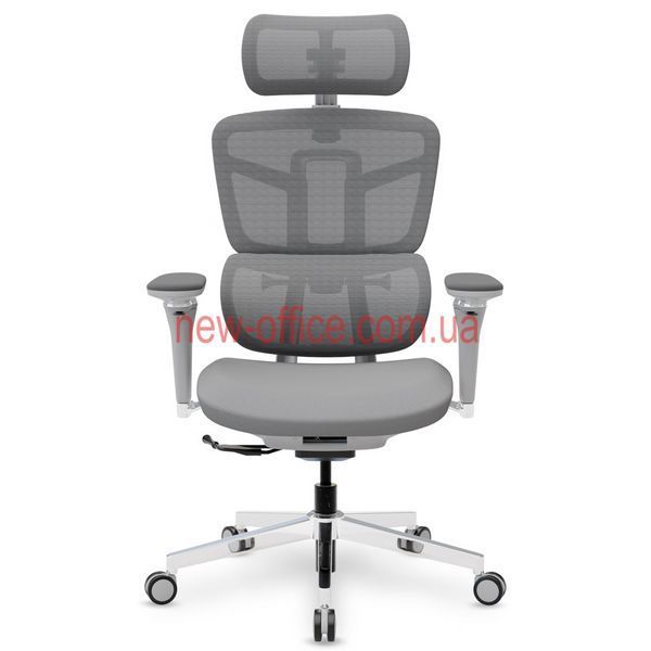 Крісло Mealux S4 Air Fabric Grey Сітка-Тканина Сіра 600128 HF-S4 F/G фото