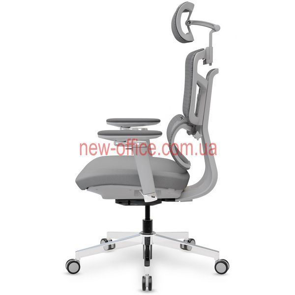 Крісло Mealux S4 Air Fabric Grey Сітка-Тканина Сіра 600128 HF-S4 F/G фото