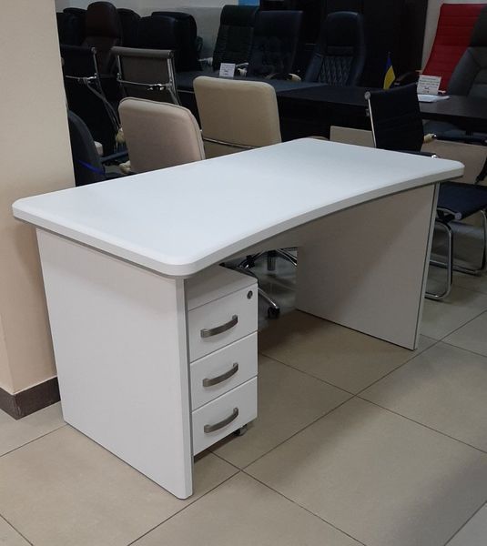 Стіл письмовий Альянс МДФ 21/1400Б (1400*750*Н760) Білий 800109Б фото