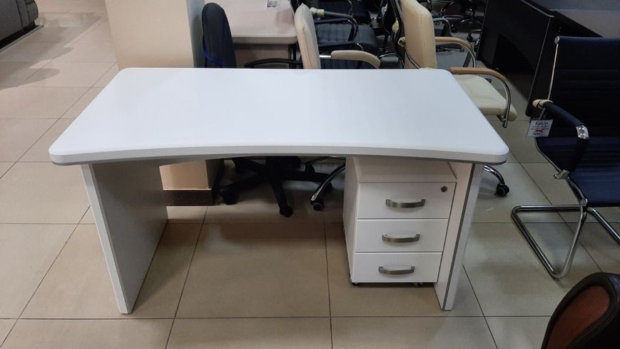 Стіл письмовий Альянс МДФ 21/1400Б (1400*750*Н760) Білий 800109Б фото