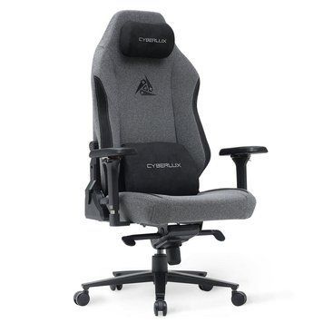 Крісло Cyberlux Ares Grey Тканина Сіра 600140 GM-405 G фото