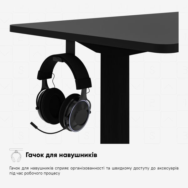 Стіл з електрорегулюванням висоти Mealux PowerDesk Lite (1200*600) Black 600200 EVO-201 Lite B/B фото