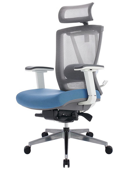 Крісло Ergo Chair 2 Blue Сітка-Тканина Блакитна 100023 фото