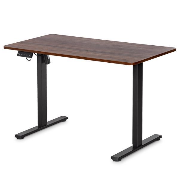Стіл з електро регулюванням висоти Mealux PowerDesk Lite (1200*600) Walnut 600200 EVO-201 Lite Walnut/B фото Стіл з електро регулюванням висоти Mealux PowerDesk Lite (1200*600) Walnut 600200 EVO-201 Lite Walnut/B фото
