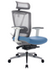Крісло Ergo Chair 2 Blue Сітка-Тканина Блакитна 100023 фото