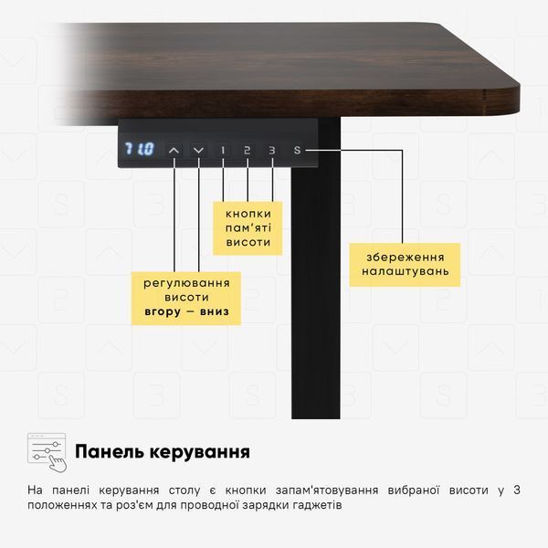 Стіл з електро регулюванням висоти Mealux PowerDesk Lite (1200*600) Antique 600200 EVO-201 Lite Antique/B фото Стіл з електро регулюванням висоти Mealux PowerDesk Lite (1200*600) Antique 600200 EVO-201 Lite Antique/B фото