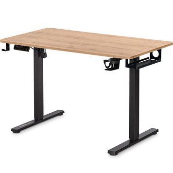 Стіл з електро регулюванням висоти Mealux PowerDesk Lite (1200*600) Mahogany 600200 EVO-201 Lite Mahogany/B фото