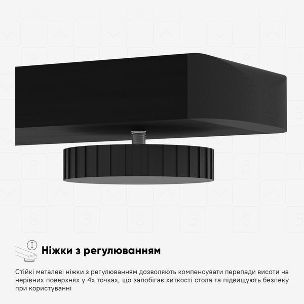 Стіл з електро регулюванням висоти Mealux PowerDesk Lite (1200*600) Mahogany 600200 EVO-201 Lite Mahogany/B фото