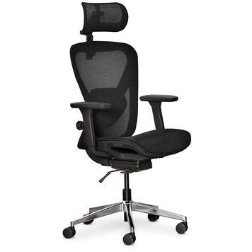 Крісло Mealux Q1 Air Black Сітка Чорна 600106 HF-Q1 M/B фото