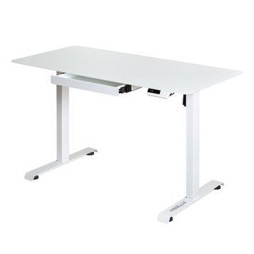 Стіл з електро регулюванням висоти Mealux PowerDesk Glass (1200*600) White 600201 EVO-201 Glass/White фото