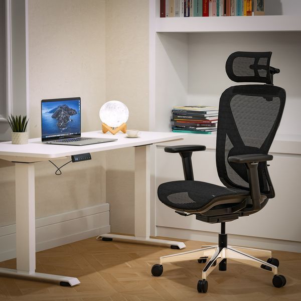 Крісло Mealux Q1 Air Black Сітка Чорна 600106 HF-Q1 M/B фото