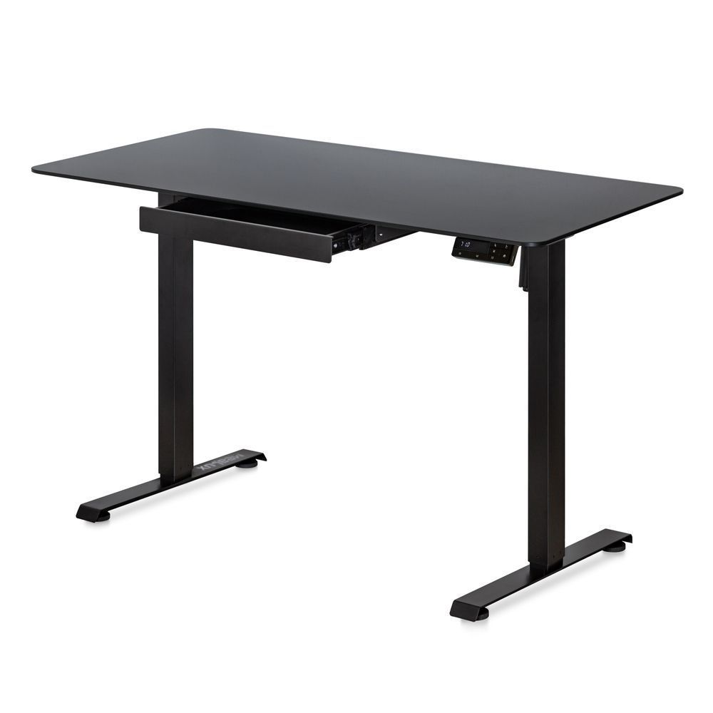 Стіл з електрорегулюванням висоти Mealux PowerDesk Glass (1200*600) Black 600201 EVO-201 Glass/Black фото