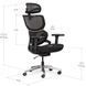 Крісло Mealux Q3 Air Fabric Black Сітка-Тканина Чорна 600116 HF-Q3 F/B фото 6