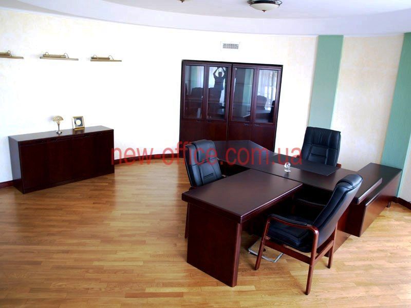 Крісло керівника VIP Новаро (Novaro) Шкіра Чорна 300118 фото