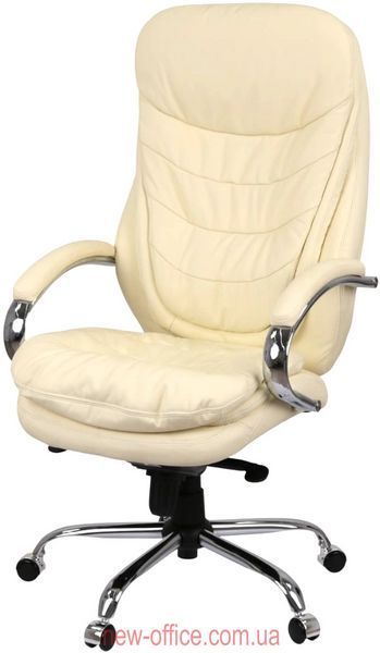 Крісло Валенсія Soft (GB-205BT) CH MB Шкіра бежева 500126 фото