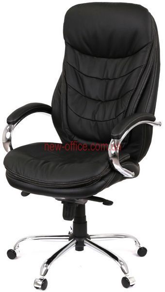 Крісло Валенсія Soft (GB-205BT) CH MB Шкіра чорна 500124 фото